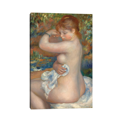 Bather, Baigneuse, 1888 by Pierre-Auguste Renoir - 1 Piece Wrapped Canvas Wall Art