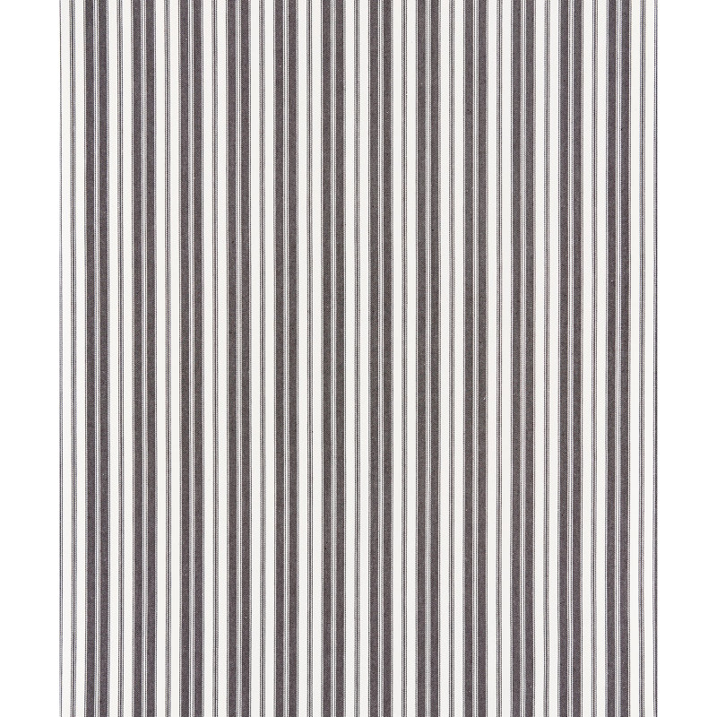 Chatham Devon Ticking Stripe 100% Cotton Fabric, Charcoal