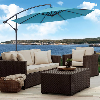 Parasol en porte-à-faux rond 120 "Atanase