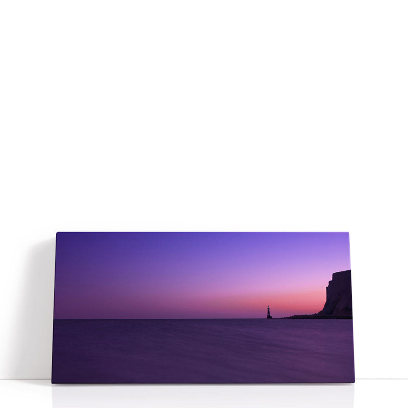 Magnifique paysage marin, Eastourne, England, UK - reproduction d'art sur toile, H 30 po x l 60 po