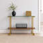 Console en verre pour le salon