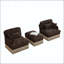 Canapé modulaire en chenille à imprimé léopard-186084144-186084145
