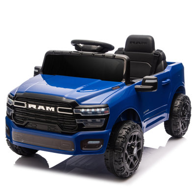 Licensed Dodge RAM 3500 12V  Ride On Truck,W/ Remote Control,2WD & Rear Shock Suspension,LED Headlights &Low Battery Alarm,3-Speed Remote Adjustment,Built-In Music & Bluetooth,Recommended Age: 3-6