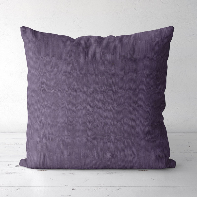 Housse de coussin carré et insert, Prune