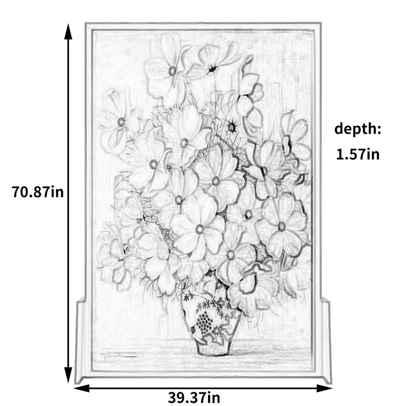 Nissa, 70.87" H x 39.37" W x 1.57" D