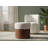 Asai Velour Fur Fabric Ottoman/Stool-17052498-17052499