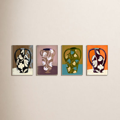 Vases 4-Piece Print Set by Marco Marella