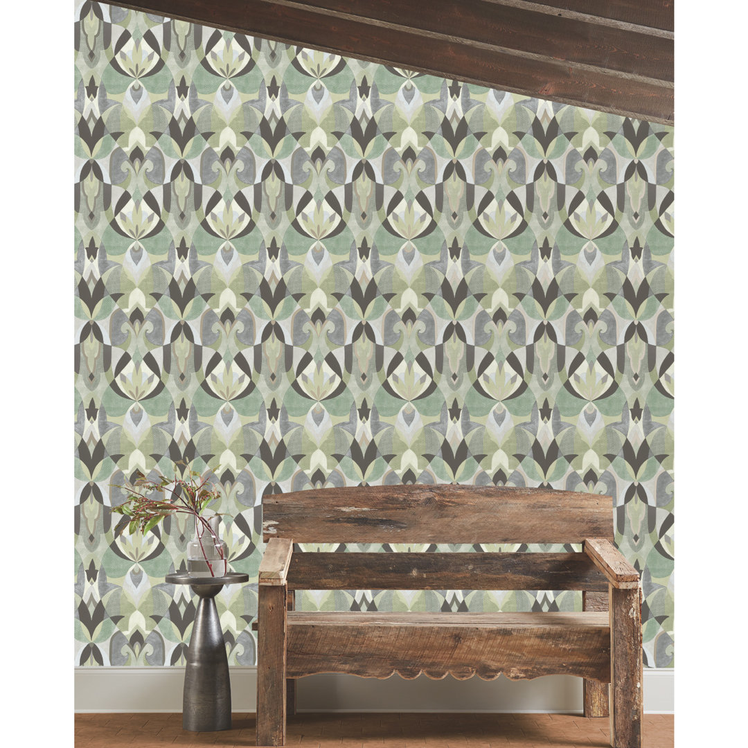Malta Geometric Double Roll York Wallcoverings 
