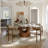 Modern Dining Room Sets, Pre-Assembly Round Dining Table Sets, Sintered Stone Tabletop Kitchen Dining Table Set With Upholstered Chairs-2009225175-2009225172-2009225168