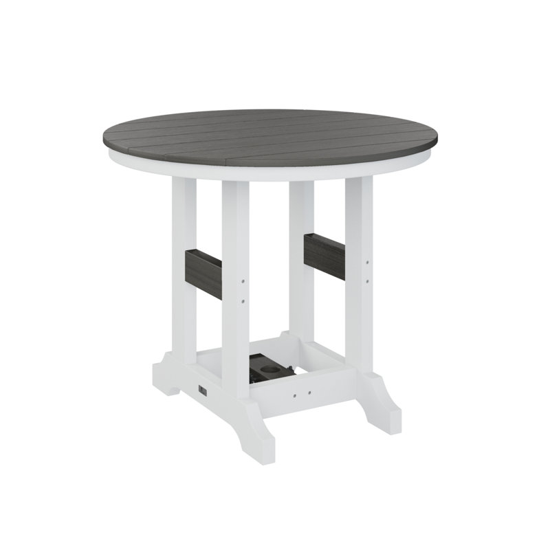 Table de salle à manger Chesterville, H 30,87 po x l 38 po x P 38 po, Gris côtier