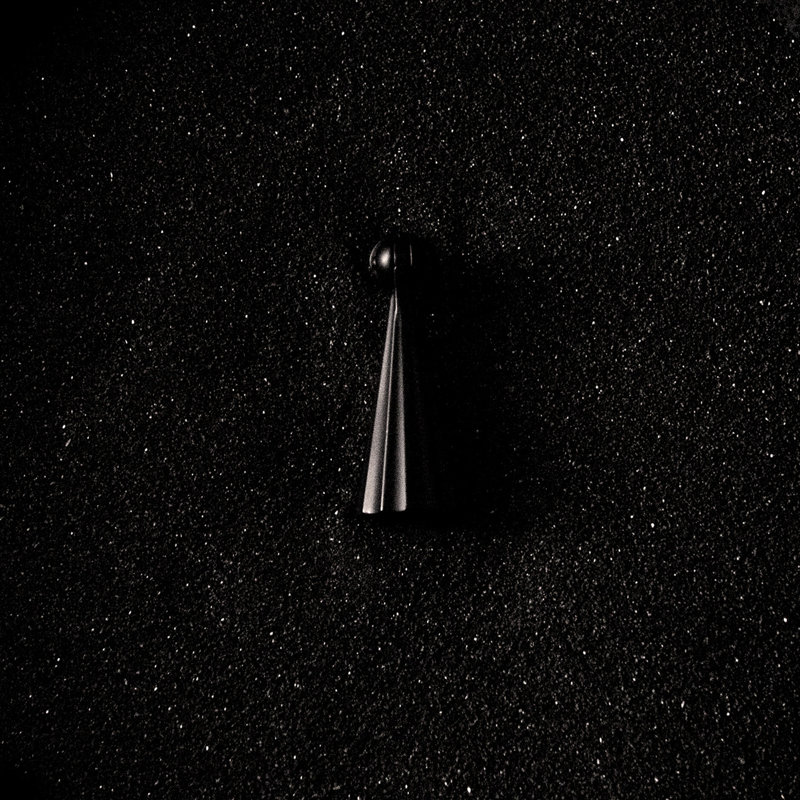 Bijou Laurel Collection Pendant Pull 2-7/16 Inch x 7/8 Inch, Matte Black