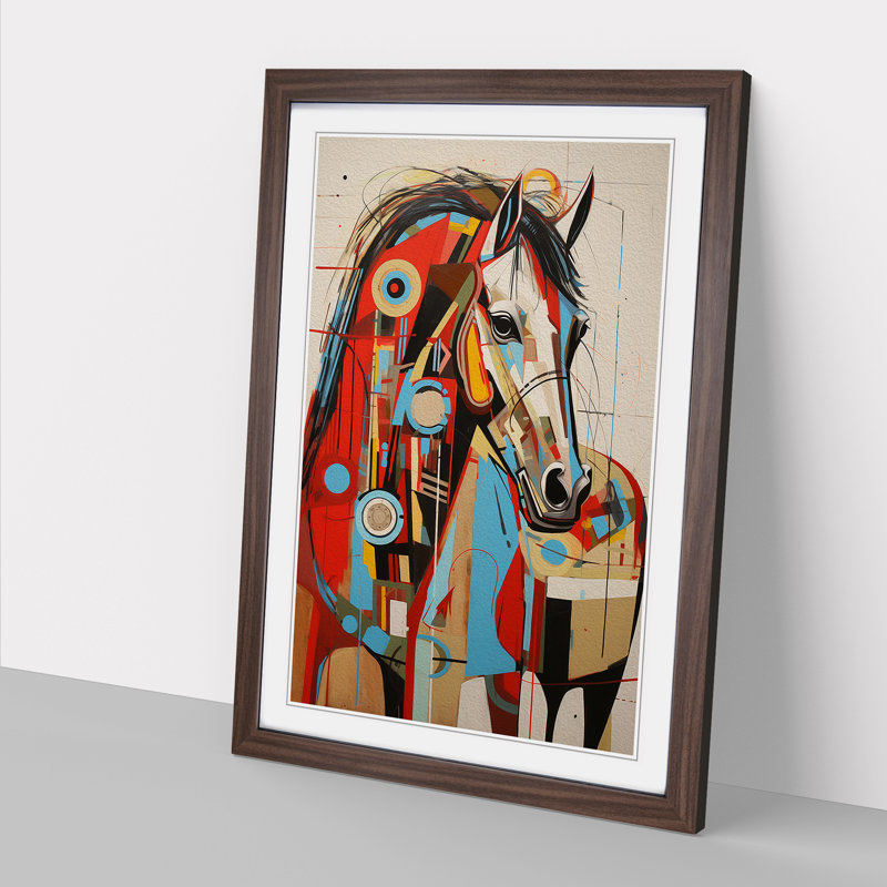 Horse Constructivism - Framed Print