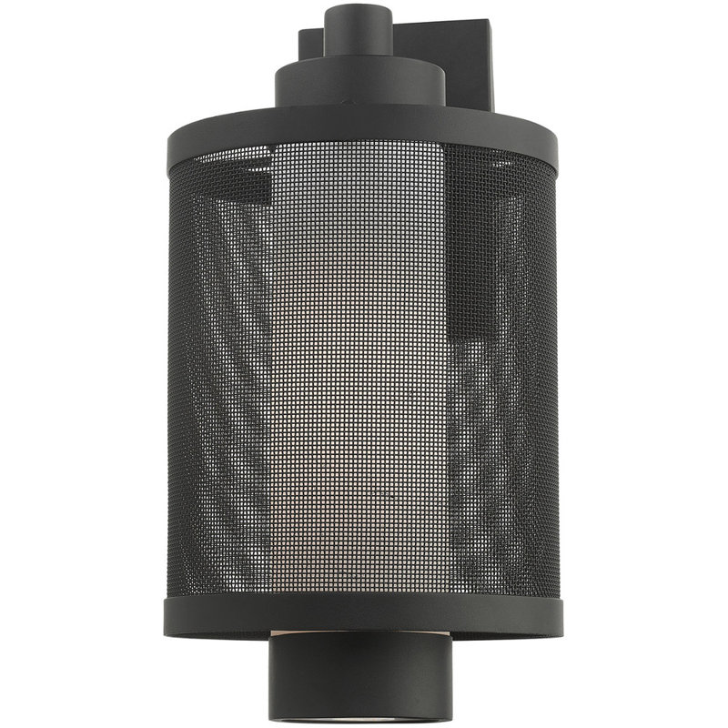 Transparent Lantern Head, 17" H x 9" W x 9" D, Textured Black