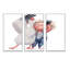 «Little Girl With Albatros I», ensemble de 3 toiles encadrées pour enfants-777797331-777797328