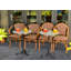 Copeland Round Solid Wood Top Metal Base Dining Table-1089833299