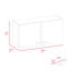 Armoire murale rectangulaire 2 portes Brookeline-76279084