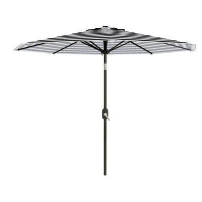 10 ft Patio Umbrella, 8 Sturdy Ribs, with Crank Lift & Push Button Tilt