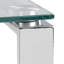 Duprey Glass Top Sled End Table