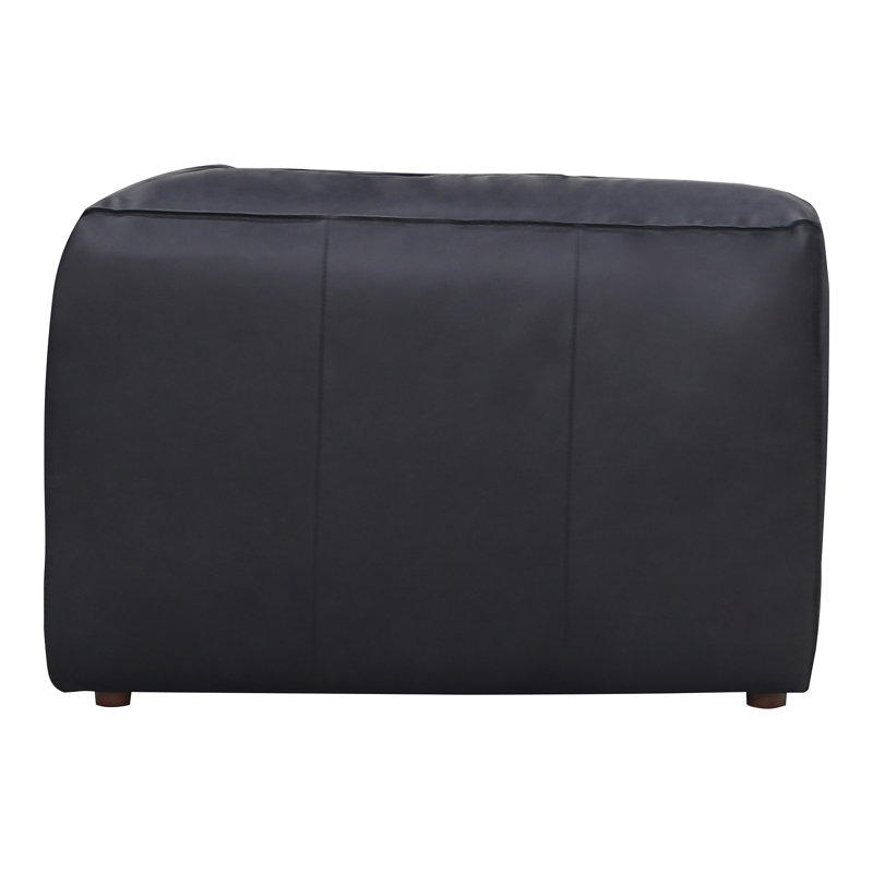 Form Corner Chair Espersso Brown, Black Top Grain Leather