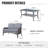 Jordanlee 2 - Person Outdoor Seating Group With Cushions With A Coffee Table-1337091602