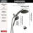 7-Setting PivotPro 3-in-1 Combination Shower Head with ProClean High Pressure Spray 1.75 GPM Black Stainless-116423684