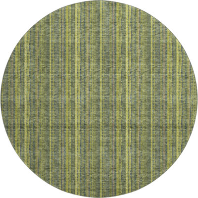 Premium Machine Washable Prisco Olive Rug