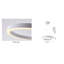 Lustre halo 1 lumière DEL blanc mat-413328943