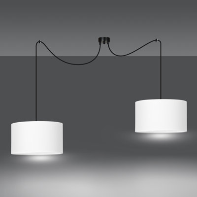 Pascua 2 - Light Black Drum Pendant