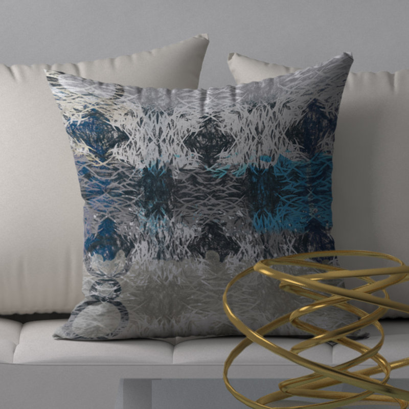 Magnifique housse de coussin carrée/insert, 24 po x 24 po