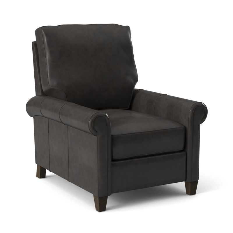 Haskins Recliner, Anilina Hunter Genuine Leather, Cobblestone, Manual