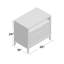 Lilo 66.04 cm W Bedside Table