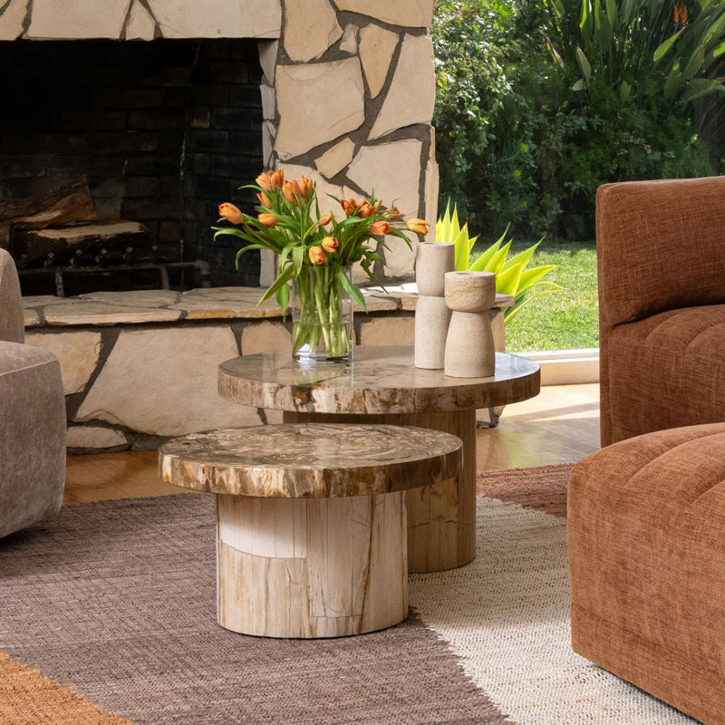 Brittany Coffee Table Natural, 13.1" H x 21.65" W x 21.65" D