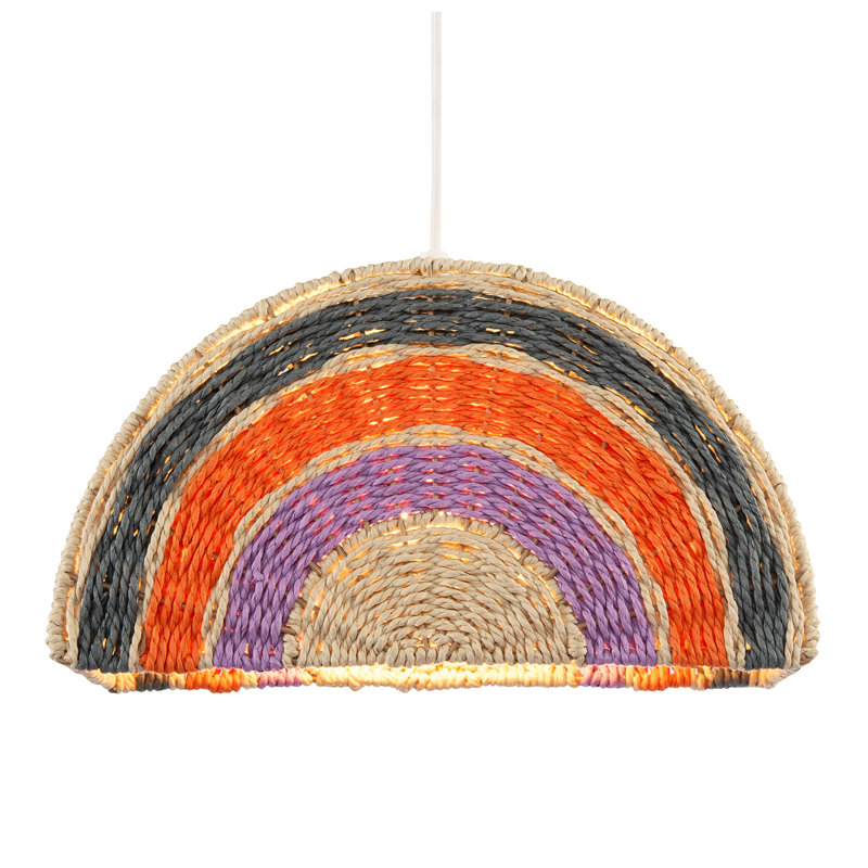 18cm H Rattan Novelty Pendant Shade ( No Direct Attachment Method ) in Brown