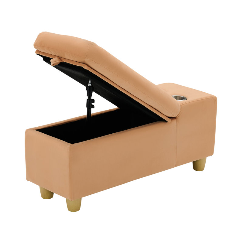 Table de bout avec rangement, Brun