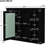Modern Bathroom Cabinet With Mirror, 35''X27.5'', Finish, Black Wall Mounted Cabinet, Adjustable Storage, Board