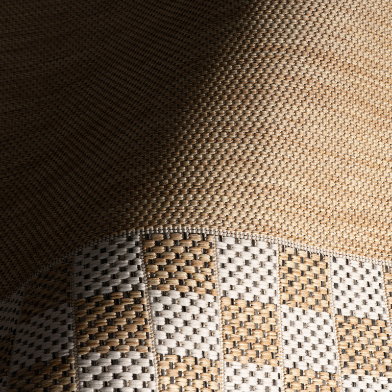  Tapis intérieur / extérieur Larelle, Rectangle 4' x 6', Ivoire ivoire