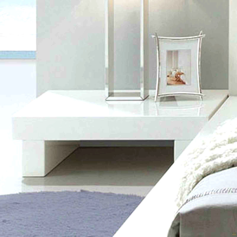 1Pc Nightstand High Gloss Lacquer Coating