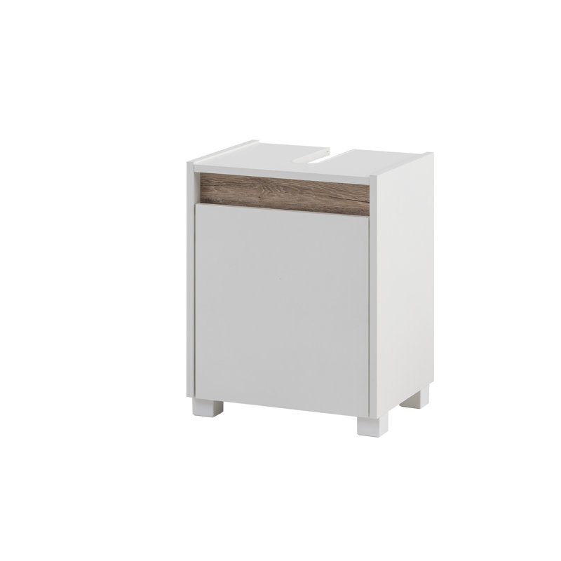 Jadus 42cm Single Bathroom Vanity Base Only, White