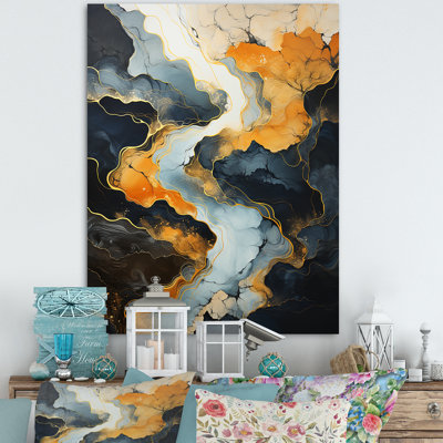 Meandering River Endless Journey V - Landscape & Nature Canvas Print