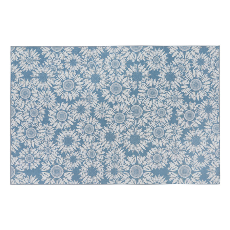 Danyeil Floral Indoor Rug, Rectangle 4' x 6'
