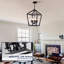 Farmhouse Lantern Chandelier 5-Light Industrial Ceiling Fixture