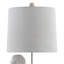 Lampe de table chien en résine avec abat-jour en lin-734068187