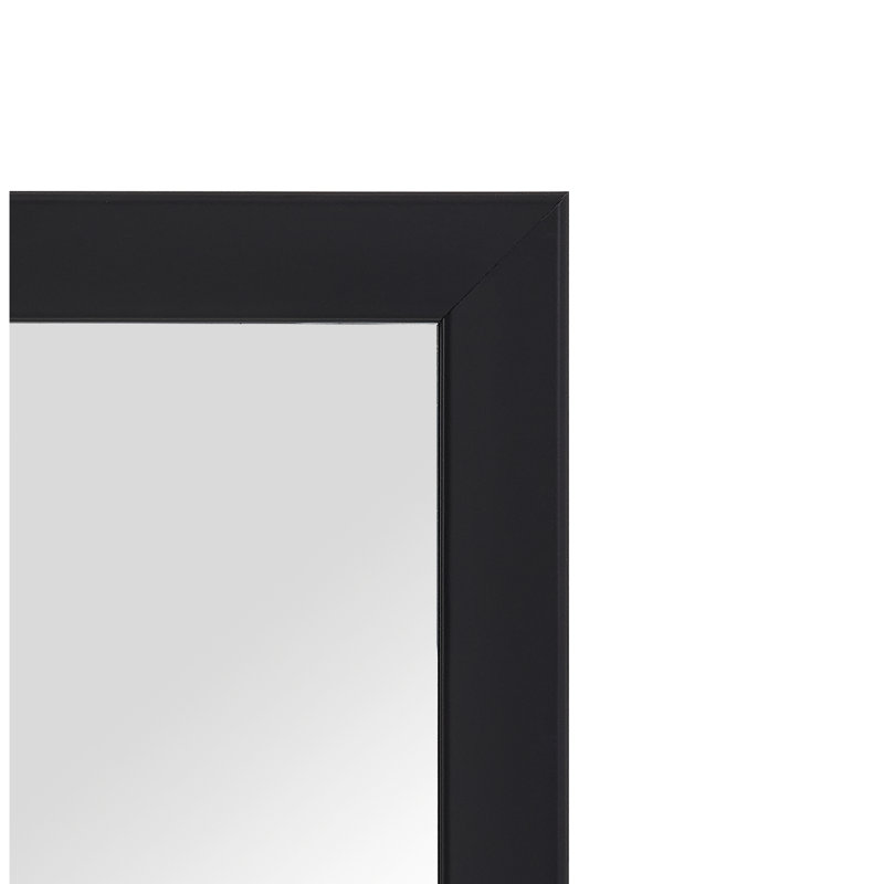 Wikinson Mosaic Style Full Length Standing Floor Mirror, Black, 42" x 14"