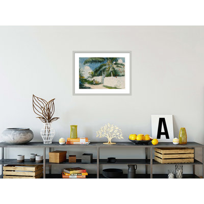 «A Garden in Nassau» par Winslow Homer, impression giclée encadrée