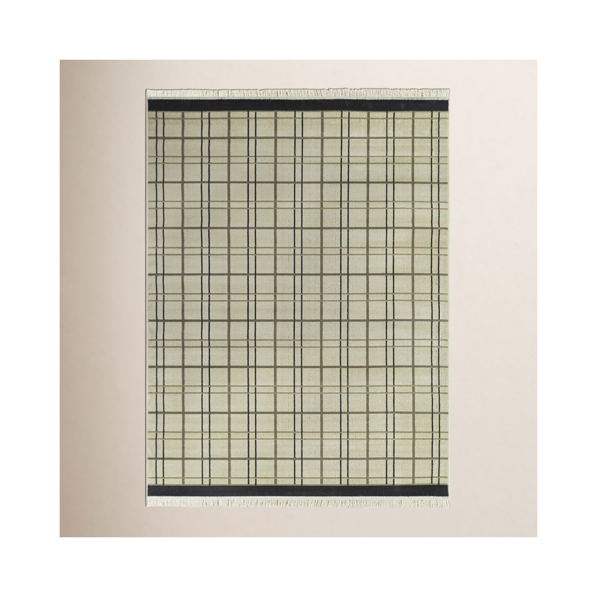 Lyonel Cream Recycled Fibers Rug, Rectangle 7'10" x 10'