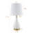 Conyers 18" Modern Ceramic Table Lamp Set with USB Ports and Polished Antique Bronze Base-654955890