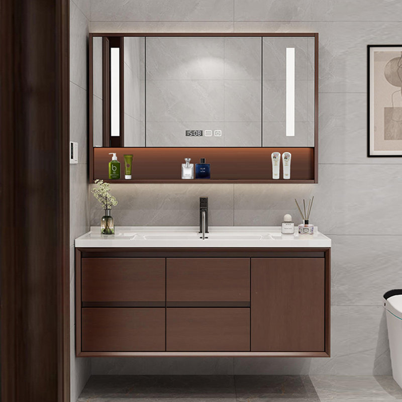 Chinese style retro vanitie bathroom cabinet