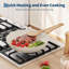 Batterie de cuisine 31 pièces avec couvercles et ustensiles, couleur beige, revêtement antiadhésif en céramique sur aluminium, compatible au gaz et à induction.-135791960-135791962