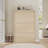  Shoe Cabinet with 3 Flip Drawers, Wooden Shoe Cabinet with Adjustable Shelf, Shoe Storage for Entryway, Hidden Shoe Cabinet for Hallway, Living Room, Natural Oak-1708437955