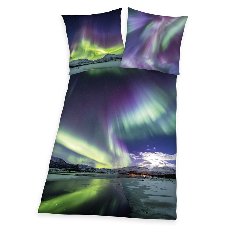 Polar Lights Duvet Cover Set